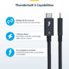 StarTech.com 2.6ft (80cm) Thunderbolt 5 Cable, 80Gbps/Up to 120Gbps, 240W PD, 8K 60Hz, Certified Thunderbolt Cable - Compatible w/Thunderbolt 4/USB4/USB-C