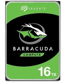 Seagate Barracuda 16TB internal hard drive 7200 RPM 512 MB 3.5" Serial ATA