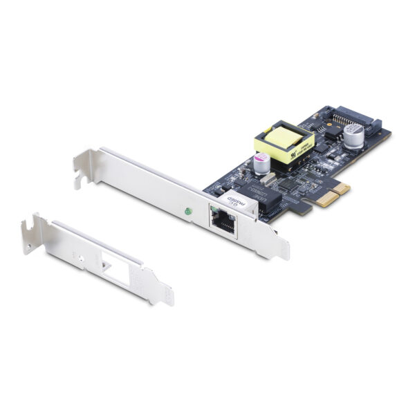 StarTech.com 1-Port 2.5Gbps NBASE-T PoE Network Card, Intel I225-V, 802.3af/at PoE+ Multi-Gigabit NIC, PCI Express Server LAN Card, SATA Powered Desktop Ethernet Interface - Supports Windows, Linux