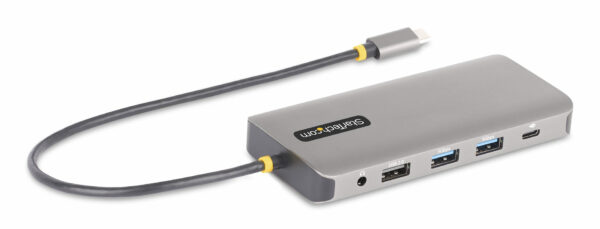 StarTech.com USB-C Triple-Monitor Multiport Adapter, Dual 4K 60Hz + 4K 30Hz HDMI & DisplayPort, 4-Port USB Hub, 100W PD Pass-Through, GbE, SD/MicroSD Card Readers