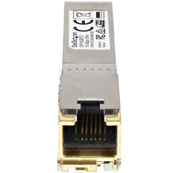 StarTech.com Cisco SFP-10GB-TC Compatible SFP+ Module - 10GBASE-T - SFP to RJ45 Cat6/Cat5e - 10GE Gigabit Ethernet SFP+ - RJ-45 30m - Cisco Firepower, ASR1000, ASR9000
