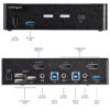 StarTech.com 2 Port DisplayPort KVM Switch - 4K 60Hz - Single Display - Dual Port UHD DP 1.2 USB KVM Switch with Integrated USB 3.0 Hub & Audio - Dell HP Apple Lenovo - TAA Compliant
