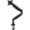 StarTech.com Desk Mount Monitor Arm - Heavy Duty Ergonomic VESA Monitor Arm - Single 9kg Display - Full Motion, Height Adjustable, Articulating - Aluminum - C-Clamp/Grommet- Black