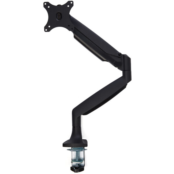 StarTech.com Desk Mount Monitor Arm - Heavy Duty Ergonomic VESA Monitor Arm - Single 9kg Display - Full Motion, Height Adjustable, Articulating - Aluminum - C-Clamp/Grommet- Black