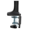 StarTech.com Desk Mount Monitor Arm - Heavy Duty Ergonomic VESA Monitor Arm - Single 9kg Display - Full Motion, Height Adjustable, Articulating - Aluminum - C-Clamp/Grommet- Black