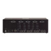 StarTech.com Secure 4-Port Quad-Monitor KVM Switch, HDMI / DisplayPort / DVI, NIAP 4.0 Desktop KVM, Metal Housing, CAC Port, Made in the USA