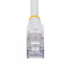 StarTech.com 3m White CAT8 Ethernet Cable, Snagless RJ45, 25G/40G, 2000MHz, 100W PoE++, S/FTP, 26AWG Pure Bare Copper Wire, LSZH, Shielded Network Patch Cord w/Strain Reliefs, Individually Tested