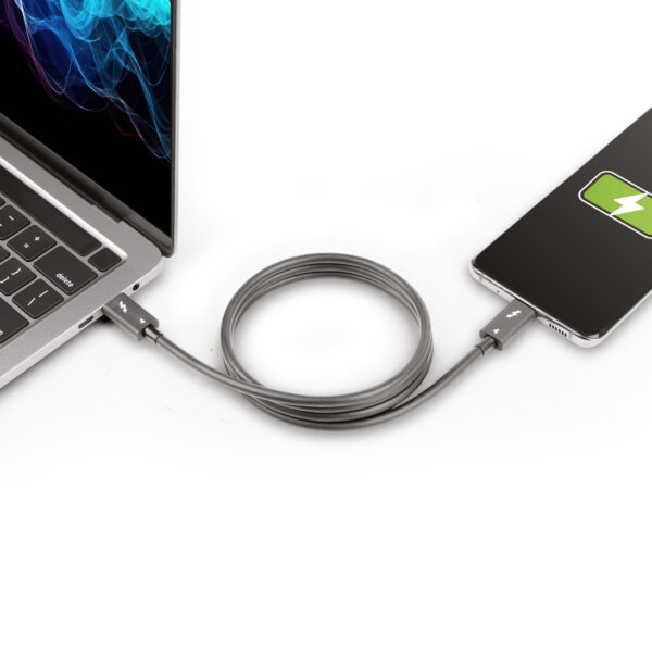 StarTech.com 3ft (1m) Thunderbolt 4 Cable - 40Gbps - 100W PD - 4K/8K Video - Intel-Certified Thunderbolt Cable - Compatible w/ USB4/Thunderbolt 3/USB 3.2/USB Type-C/DisplayPort