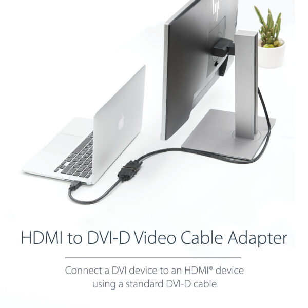 StarTech.com 8in HDMI to DVI-D Video Cable Adapter - HDMI Male to DVI Female