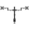 StarTech.com Desk Mount Dual Monitor Arm - Desk Clamp VESA Compatible Monitor Mount for up to 32 inch Displays - Ergonomic Articulating Monitor Arm - Height Adjustable/Tilt/Swivel/Rotating