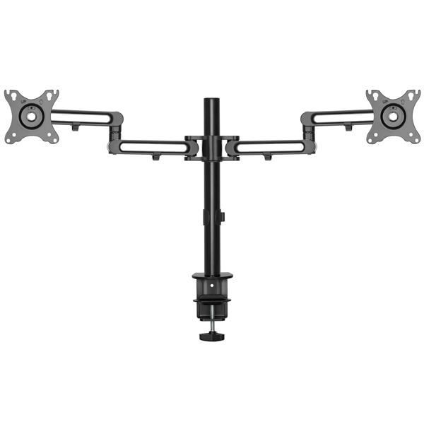 StarTech.com Desk Mount Dual Monitor Arm - Desk Clamp VESA Compatible Monitor Mount for up to 32 inch Displays - Ergonomic Articulating Monitor Arm - Height Adjustable/Tilt/Swivel/Rotating