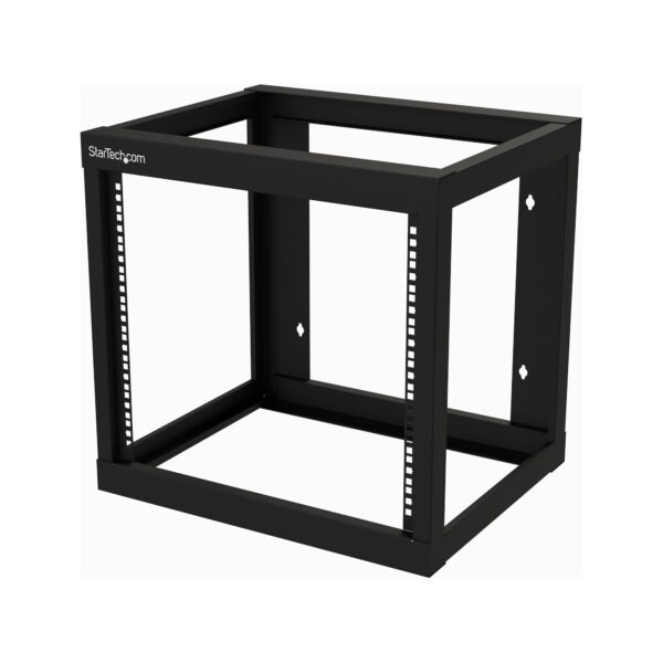StarTech.com 9U 19" Wall Mount Network Rack 17" Deep 2 Post Open Frame for Server Room/Data/AV/IT/Communication/Computer Equipment/Patch Panel w/Cage Nuts/Screws Hook/Loop 79kg Capacity~9U 19" Wall Mount Network Rack 17" Deep 2 Post Open Frame for Server Room/Data/AV/IT/Communication/Computer Equipment/Patch Panel w/Cage Nuts/Screws Hook/Loop 175lb Capacity