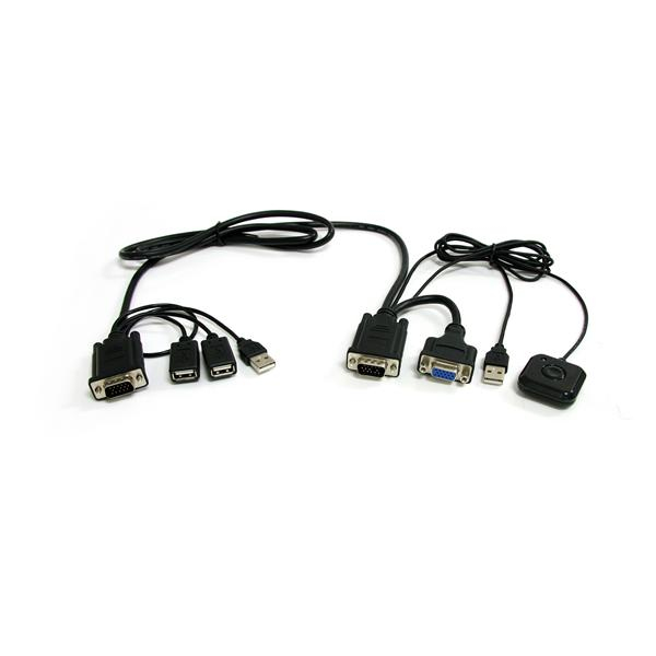 StarTech.com 2 Port USB VGA Cable KVM Switch w/ Remote Switching