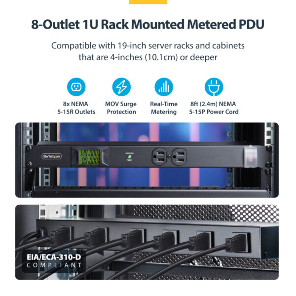 StarTech.com 50cm Blue CAT8 Ethernet Cable, Snagless RJ45, 25G/40G, 2000MHz, 100W PoE++, S/FTP, 26AWG Pure Bare Copper Wire, LSZH, Shielded Network Patch Cord w/Strain Reliefs, Individually Tested