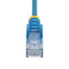 StarTech.com 5m Blue Slim CAT6 Ethernet Cable, Snagless, 100W PoE, UTP, LSZH, 28AWG Pure Bare Copper Wire, Slim RJ45 Network Patch Cord w/Strain Reliefs, Individually Tested