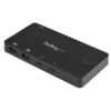 StarTech.com 2 Port USB C KVM Switch - 4K 60Hz HDMI - Compact Dual Port UHD USB Type C Desktop Mini KVM Switch with USB C Cables - Bus Powered - MacBook iPad Pro ThinkPad IdeaPad EliteBook