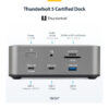 StarTech.com Thunderbolt 5 Docking Station, DP / HDMI, Triple Monitor Dock up to 4K 144Hz or Dual 8K 60Hz, 5x USB Ports, 140W Laptop Charging