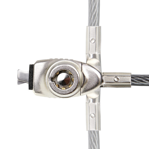 StarTech.com Slim Lock Noble Wedge® Slot Compatible, 5ft (1.5m) Locking Cable, Desk Anti-Theft Security For Laptop/Notebook, Cut-Resistant Steel Cable, Keyed Lock