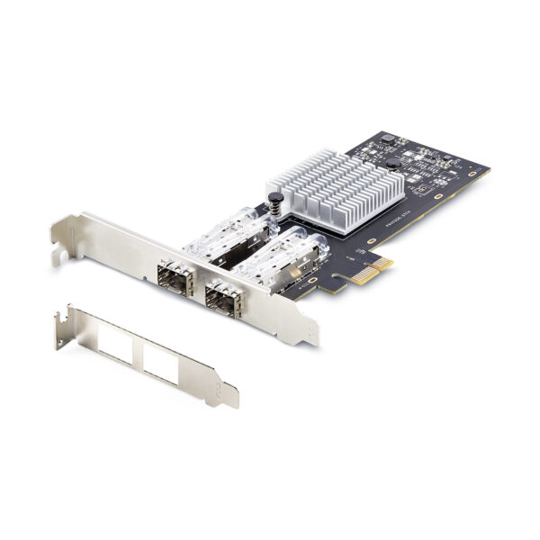 StarTech.com 2-Port GbE SFP Network Card, PCIe 2.0 x1, Intel I350-AM2 2x 1GbE Controller, 1000BASE Copper/Fiber Optic, Dual-Port Gigabit Ethernet NIC, Desktop/Server Backplanes - Windows and Linux Compatible