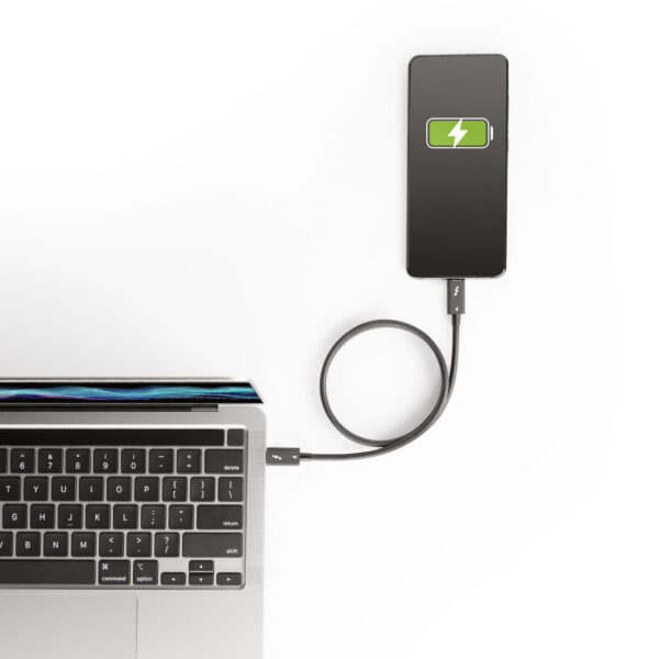 StarTech.com 1.6ft Thunderbolt 4 Cable - 40Gbps - 100W PD - 4K/8K Video - Intel-Certified Thunderbolt Cable - Compatible w/USB 4/Thunderbolt 3/USB 3.2/USB Type-C/DisplayPort