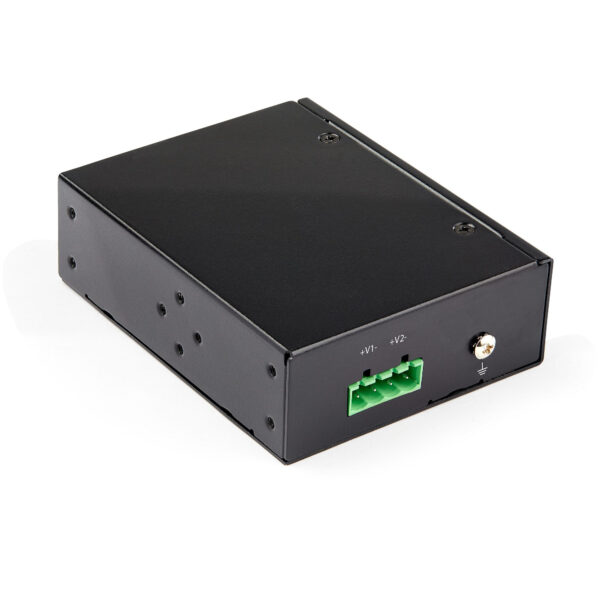 StarTech.com Industrial Gigabit PoE Splitter - 90W High Speed Power over Ethernet PoE+++ Splitter - 12-48V DC Splitter 802.3bt - LAN/RJ45 Ultra PoE to DC Adapter - -40C to +75C