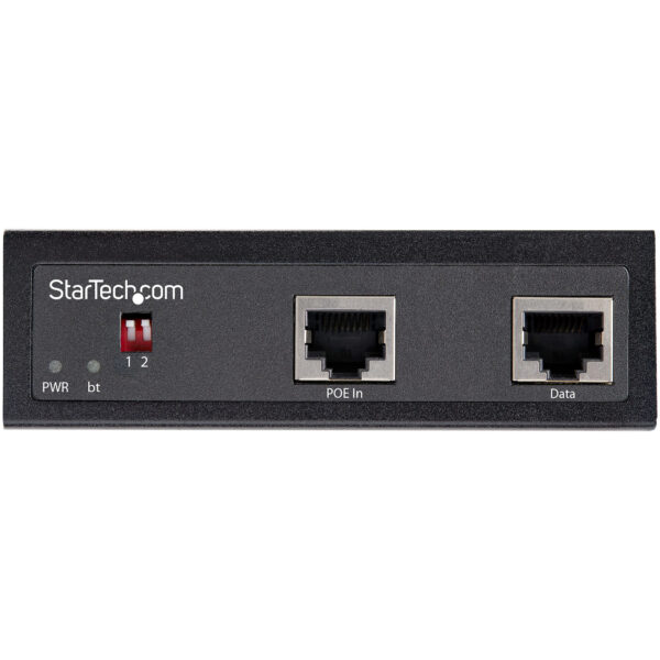 StarTech.com Industrial Gigabit PoE Splitter - 90W High Speed Power over Ethernet PoE+++ Splitter - 12-48V DC Splitter 802.3bt - LAN/RJ45 Ultra PoE to DC Adapter - -40C to +75C