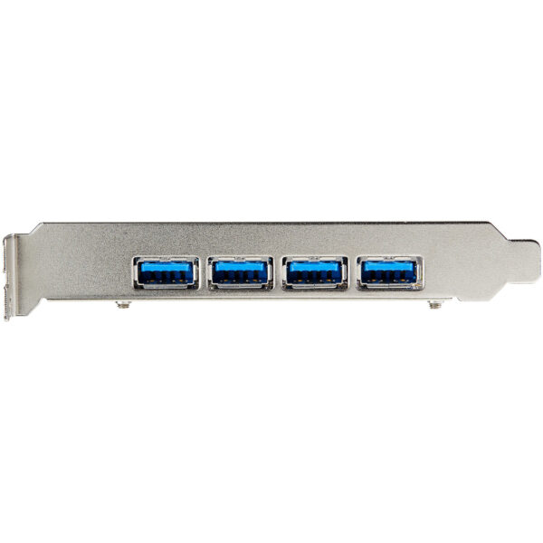 StarTech.com 4-Port USB PCIe Card - 10Gbps USB 3.1/3.2 Gen 2 Type-A PCI Express Expansion Card with 2 Controllers - 4x USB-A - USB PCIe Add-On Adapter Card - Windows/Mac/Linux