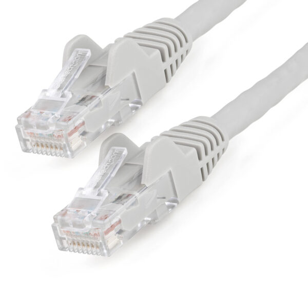 StarTech.com 1m CAT6 Ethernet Cable - LSZH (Low Smoke Zero Halogen) - 10 Gigabit 250Mhz 100W PoE RJ45 10GbE UTP Network Patch Cord Snagless with Strain Relief - Grey, CAT 6, ETL Verified, 24AWG