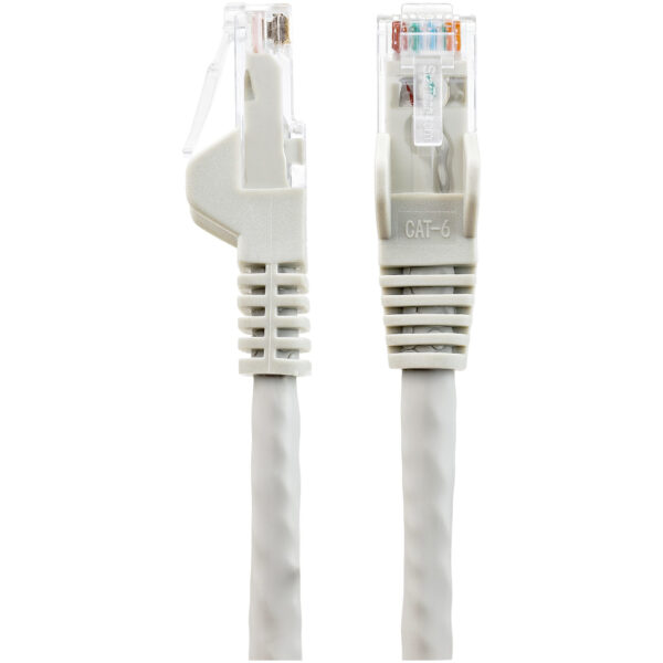 StarTech.com 50cm CAT6 Ethernet Cable - LSZH (Low Smoke Zero Halogen) - 10 Gigabit 250Mhz 100W PoE RJ45 10GbE UTP Network Patch Cord Snagless with Strain Relief - Grey, CAT 6, ETL Verified, 24AWG