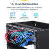 StarTech.com 14U Wall Mount Network Rack - 14 Inch Deep (Low Profile) - 19" Patch Panel Bracket for Shallow Server, IT Equipment, Network Switches - 77lbs/35kg Weight Cap., Black