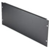 StarTech.com 4U Blank Panel for 19 inch Rack, Enclosures & Cabinets, Rack Mount Blanking Panel for Server/Network Racks, 4RU Rack Filler, Solid Panel, Steel