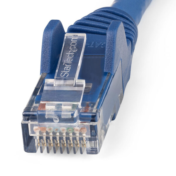 StarTech.com 15m CAT6 Ethernet Cable - LSZH (Low Smoke Zero Halogen) - 10 Gigabit 250Mhz 100W PoE RJ45 10GbE UTP Network Patch Cord Snagless with Strain Relief - Blue, CAT 6, ETL Verified, 24AWG