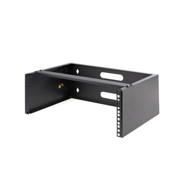 StarTech.com 4U Wall Mount Network Rack - 14 Inch Deep (Low Profile) - 19" Patch Panel Bracket for Shallow Server and IT Equipment, Network Switches - 44lbs/20kg Weight Capacity, Black
