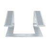 StarTech.com Laptop Stand for Desk, Supports 5kg/11lb, Aluminum, Silver, Ergonomic Laptop Riser, Portable Laptop Holder, Computer Stand for Macbook Air/Pro, Dell XPS, Lenovo