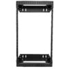 StarTech.com 18U 19" Wall Mount Network Rack - Adjustable Depth 12-20" 2 Post Open Frame Server Room Rack for AV/Data/ IT Communication/Computer Equipment/Switch w/Cage Nuts & Screws