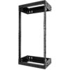 StarTech.com 21U 19" Wall Mount Network Rack - Adjustable Depth 12-20" 2 Post Open Frame Server Room Rack for AV/Data/ IT Communication/Computer Equipment/Switch w/Cage Nuts & Screws