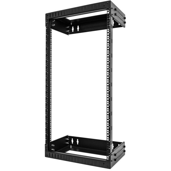 StarTech.com 21U 19" Wall Mount Network Rack - Adjustable Depth 12-20" 2 Post Open Frame Server Room Rack for AV/Data/ IT Communication/Computer Equipment/Switch w/Cage Nuts & Screws