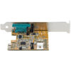 StarTech.com PCI Express Serial Card, PCIe to RS232 (DB9) Serial Interface Card, PC Serial Card w/ 16C1050 UART, Standard or Low Profile Brackets, COM Retention, Windows & Linux