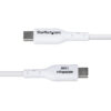 StarTech.com 3ft (1m) USB-A to USB-C Charging Cable, Charge & Sync, 3A, USB 2.0, TPE Jacket - White USB Charging Cord