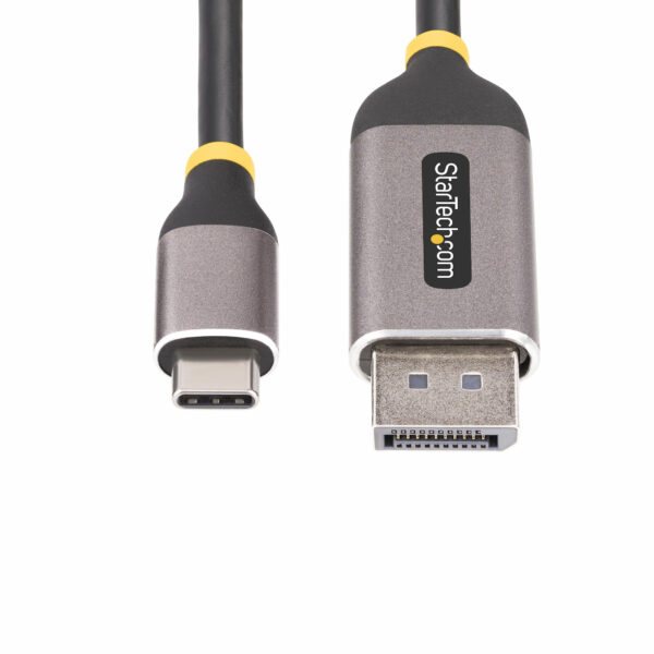 StarTech.com 10ft (3m) USB-C to DisplayPort Adapter Cable, 8K 60Hz, 4K 144Hz, HDR, USB Type-C to DP 1.4 Video Converter Cable, USB4/Thunderbolt 3/4 Compatible