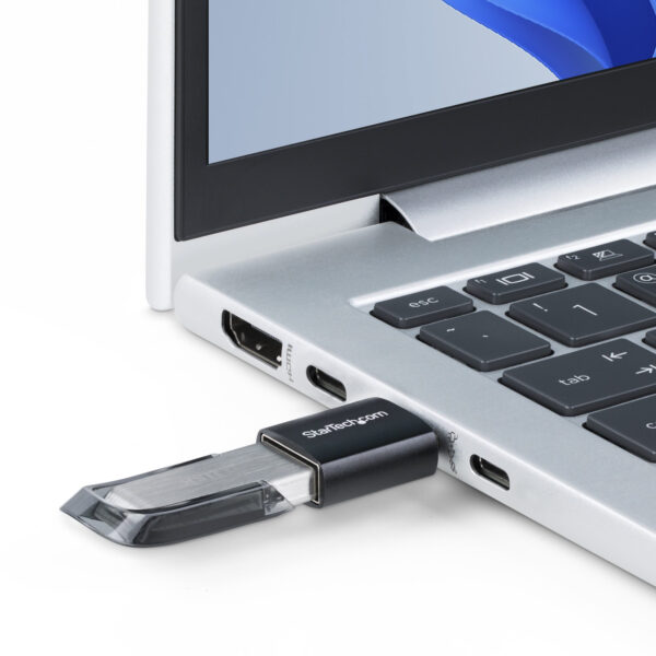 StarTech.com USB-C to USB-A Adapter, USB 5Gbps, Compact USB-C Male to USB-A Female Adapter, Durable Metal Housing, M/F