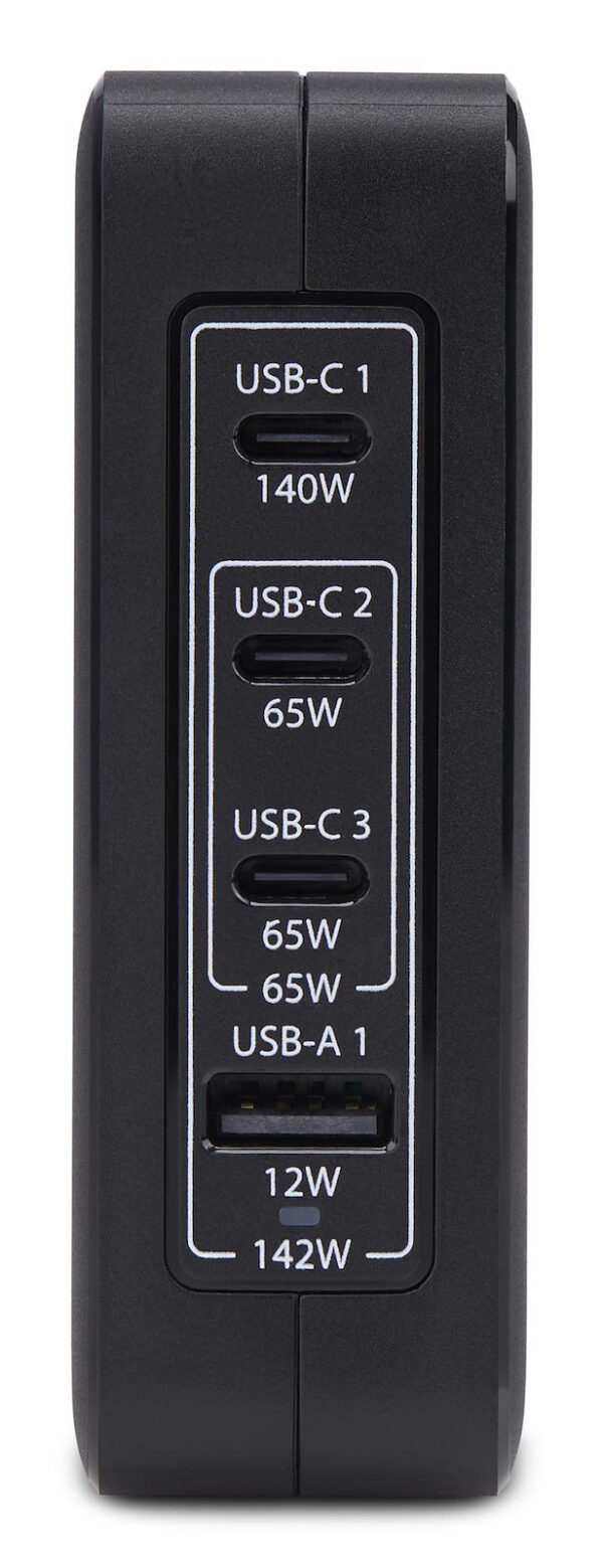 StarTech.com 140W USB-C Wall Charger, 3x USB-C/1x USB-A, PD 3.1 International GaN Power Adapter for MacBook/Dell XPS/Inspiron