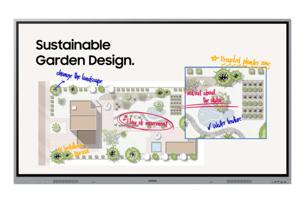 Samsung WE86FX interactive whiteboard 2.18 m (86") 3840 x 2160 pixels Grey HDMI