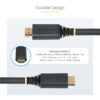StarTech.com 10m (32.8ft) Active High Speed HDMI Cable, 4K 60Hz/1440p 144Hz, HDR10/HDCP 2.2/ARC, 18Gbps, UHD HDMI 2.0 Cord for TV/Monitor/Display, TPE Jacket