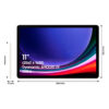 Samsung Galaxy Tab S9 SM-X710N Snapdragon 128 GB 27.9 cm (11") 8 GB Wi-Fi 6 (802.11ax) Android 13 Beige