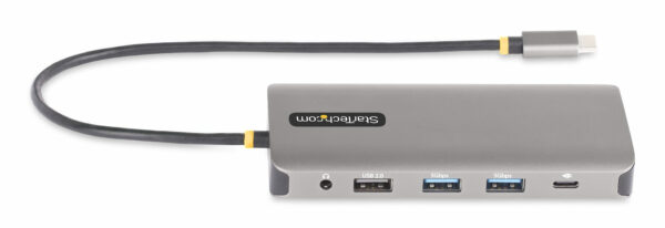 StarTech.com USB-C Triple-Monitor Multiport Adapter, Dual 4K 60Hz + 4K 30Hz HDMI & DisplayPort, 4-Port USB Hub, 100W PD Pass-Through, GbE, SD/MicroSD Card Readers