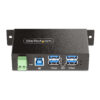 StarTech.com 5G4AINDRM-USB-A-HUB interface hub USB 3.2 Gen 1 (3.1 Gen 1) Type-B 5000 Mbit/s Black