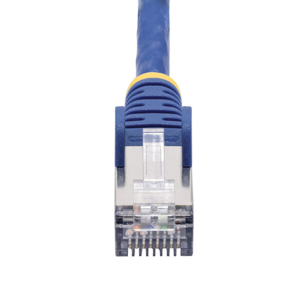 StarTech.com 3m Blue CAT8 Ethernet Cable, Snagless RJ45, 25G/40G, 2000MHz, 100W PoE++, S/FTP, 26AWG Pure Bare Copper Wire, LSZH, Shielded Network Patch Cord w/Strain Reliefs, Individually Tested