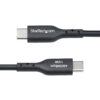 StarTech.com 6.6ft (2m) USB-A to USB-C Charging Cable, Charge & Sync, 3A, USB 2.0, TPE Jacket - Black USB Charging Cord