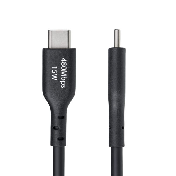 StarTech.com 3m (9.8ft) USB-A to USB-C Charging Cable, Charge & Sync, 3A, USB 2.0, TPE Jacket - Black USB Charging Cord